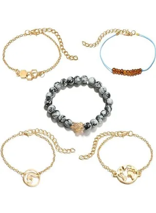 5-Piece Fashion Bracelet Set 