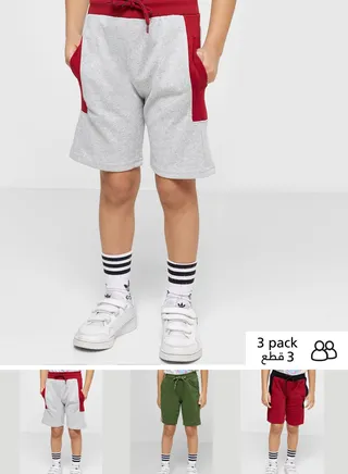 Boys 3 Pack Shorts