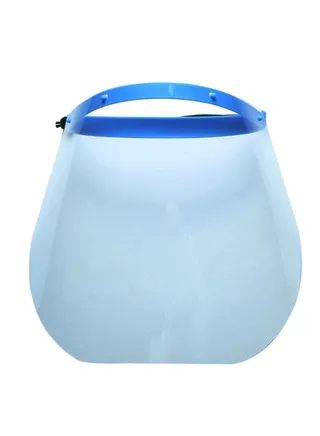 Adjustable Protective Face Shield Blue/Clear 