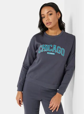 Graphic Sweatshirt Blue 