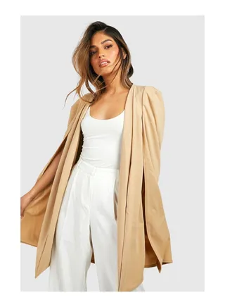 Longline Tailored Crepe Cape 