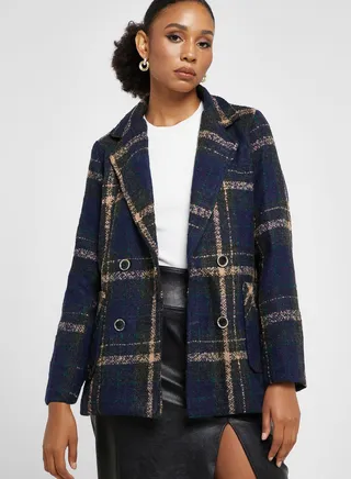 Checkered Blazer 