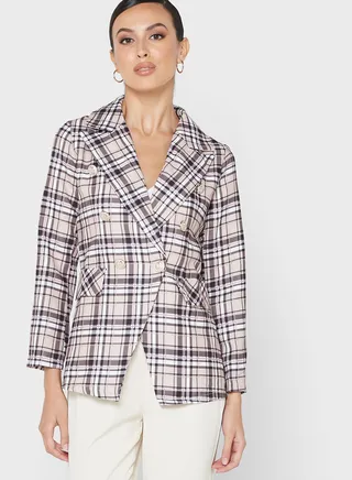 Print Detail Blazer 