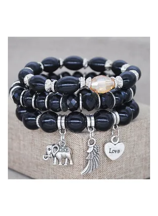 3-Piece Beaded Bracelet 