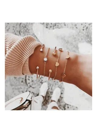 5-Piece Fashionable Bracelets 