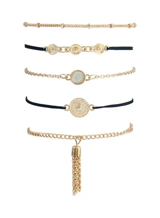 5-Piece Multi Layers Bracelets Set 