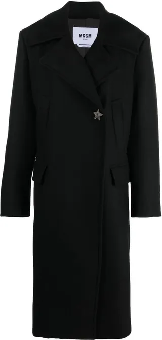 Double-Breasted Virgin Wool-Blend Coat