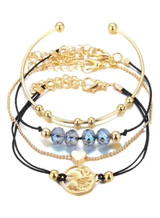 4-Piece Fashion Bracelets Set 