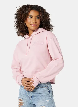 90's Boyfriend Hoodie Pink 