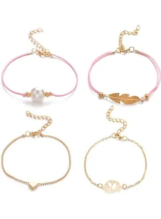 4-Piece Fashionable Bracelet 