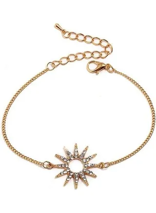Simple Design Rhinestone Decor Chic Bracelet 