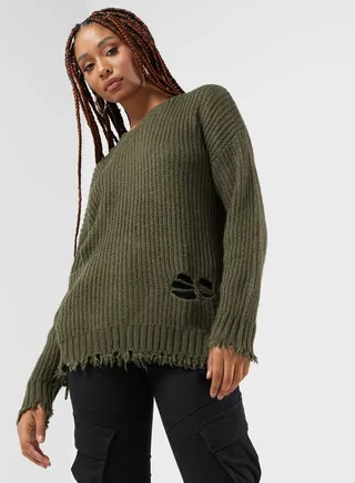 Logo Knit Sweatshirt