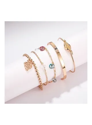 5-Piece Fashionable Bracelets 