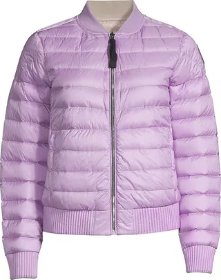 Leila Reverso Down Bomber Jacket