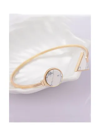 Triangle Faux Stone Fashion Bracelet 