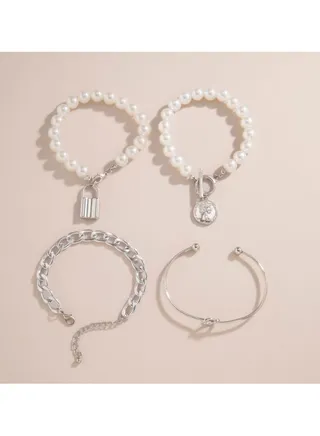 4-Piece Fashion Bracelet Set 