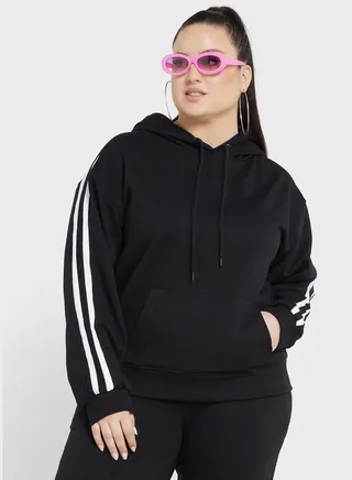 Contrast Side Paneled Pocket Hoodie