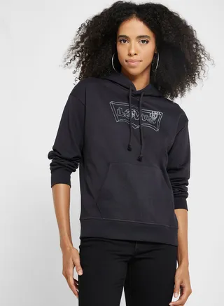 Graphic Knitted Hoodie 