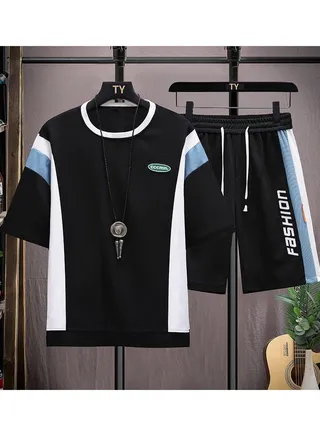 Men's T-shirt Casual Sports Set Two-piece Set 
