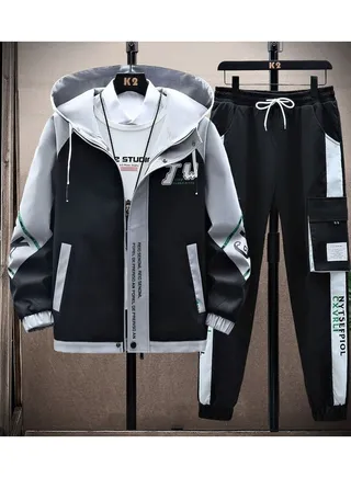 New Men's Casual Sports Set Of Three Pieces 