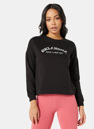 Graphic Sweatshirt Black 