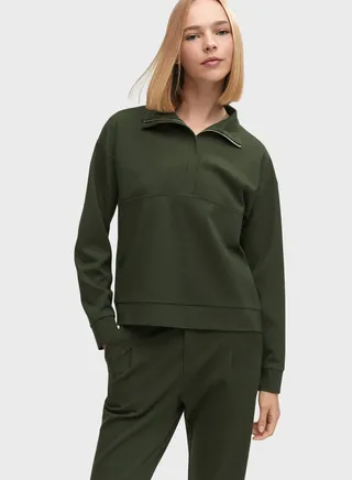 Zip Neck Sweatshirt 