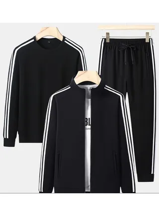 New Stand up Collar Baseball Sportswear Three Piece Set 
