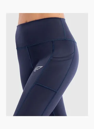 Solid Mid Rise Legging Mood Indigo 