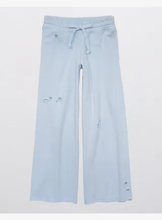 Aerie Skater Wide Leg Pant 