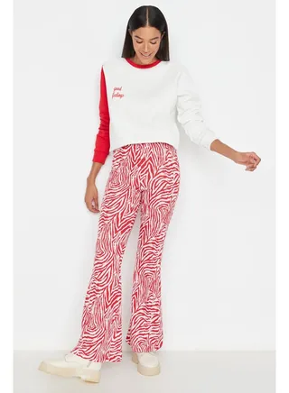 Woman Pants Red 
