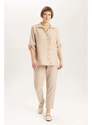 Woman Jogger Fit Woven Trousers 