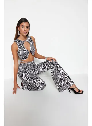 Woman Pants Multi Color 