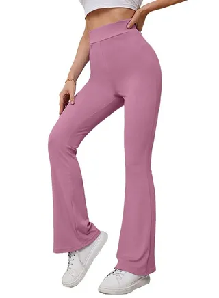 High Waist Sportswear Leggings Pants Wide Leg 