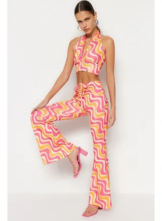 Woman Pants Orange 