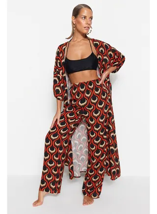 Woman Pants Multi Color 