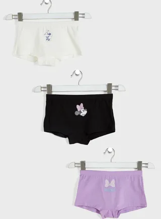 Youth 3 Pack Minnie Mouse Boxers 