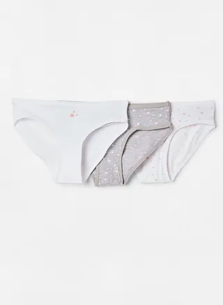 Infant 3 Pack Star Print Briefs 
