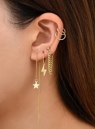 5 pieces ser decor earring 