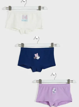 Youth 3 Pack Minnie Mouse Boxers 