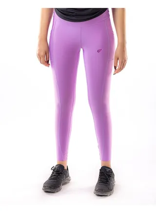 Solid Mid Rise Legging in African Violet 