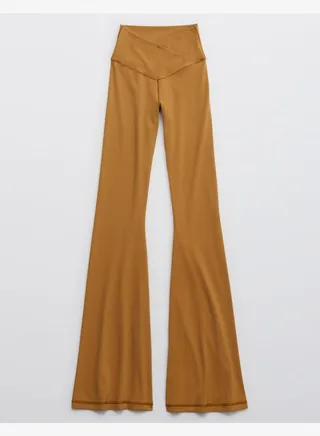OFFLINE By Aerie Real Me High Waisted Crossover Flare Legging 