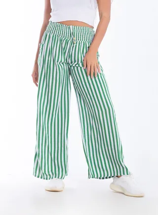 Man Elephant Striped Trousers 