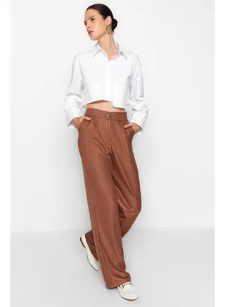Pants - Brown - Straight 