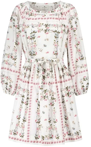 Floral cotton minidress