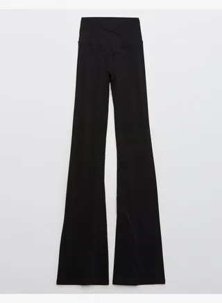 OFFLINE By Aerie Real Me High Waisted Crossover Flare Legging 