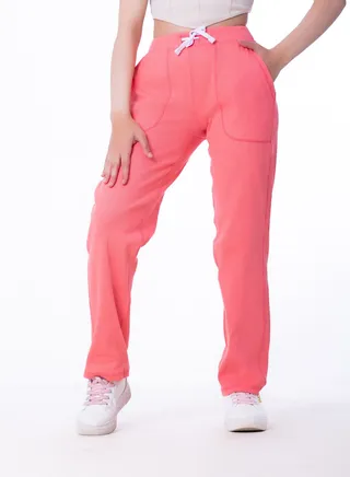 Women's cotton ribbed trousers 