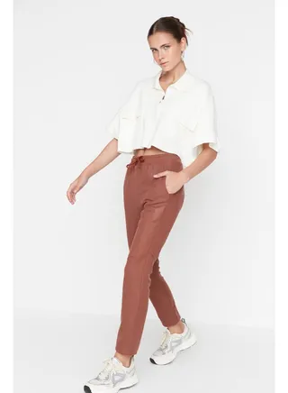 Sweatpants - Brown 