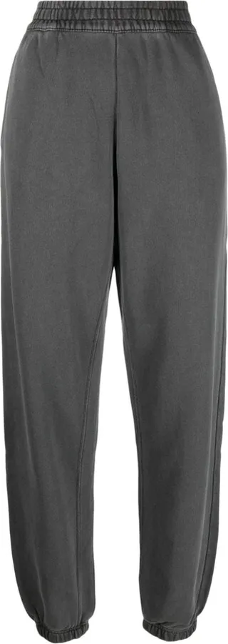 Acid-Wash Cotton Track Pants