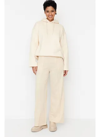 Woman Modest Jogger Beige 