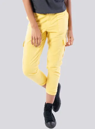 High Waist Combat Trouser Yellow 